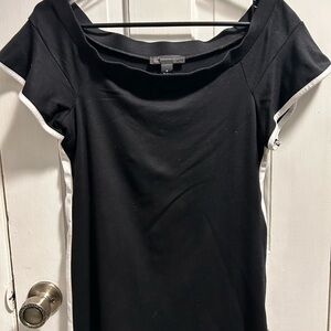 INC International Concepts Black Fitted Blouse